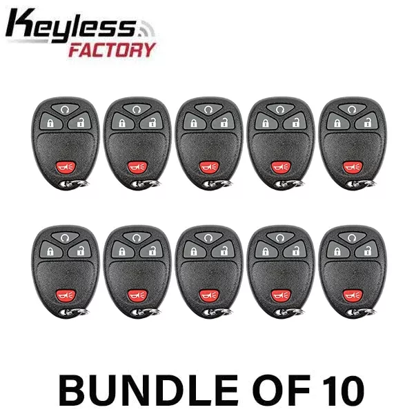 10 x 2007-2017 GM / 4-Button Keyless Entry Remote / OUC60270 / (AFTERMARKET) (BUNDLE OF 10)