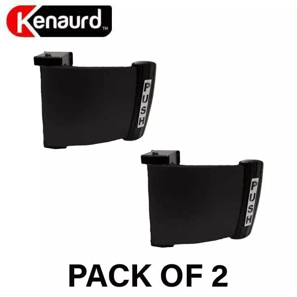 2 x Kenaurd - Deadlatch Push & Pull Paddle Handle - Reversible - Dark Bronze (Bundle of 2)