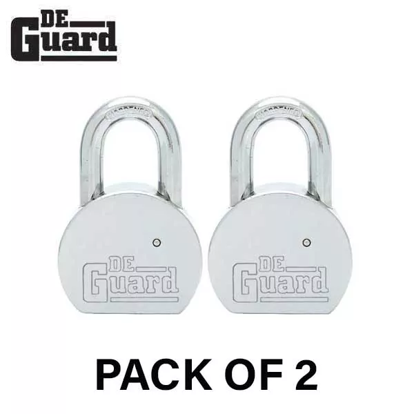 2 x Premium - Solid Iron Padlock - SC1 Keyway - Short Shackle 1" - Keyed Alike #1(Bundle of 2)