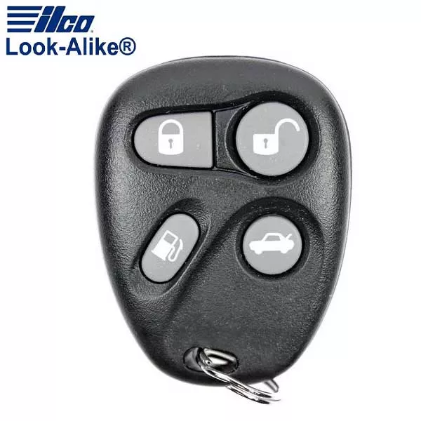 2001-2004 Cadillac / 4-Button Keyless Entry Remote / PN: 25695966 / KOBLEAR1XT (AFTERMARKET)