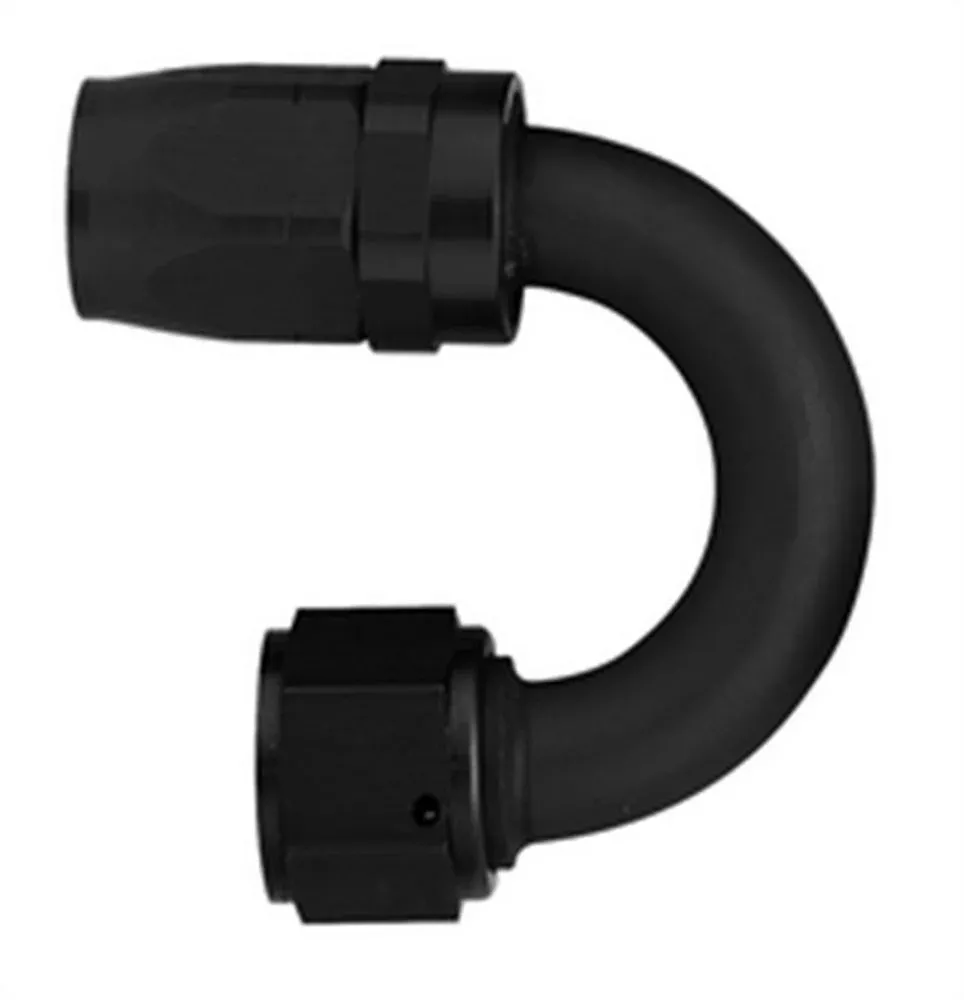 Aeroquip - #6 180 Deg Hose End Black