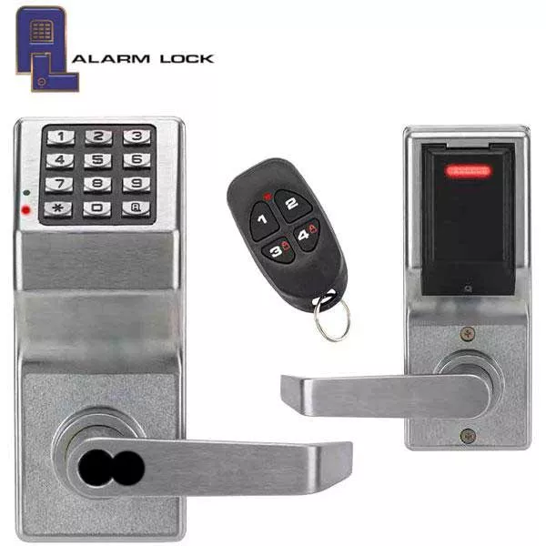Alarm Lock Trilogy - DL2700LD - Access Control Lever Set - Remote Release FOB & Classroom Lockdown - IC Prep for Best/Falcon/Arrow - Satin Chrome