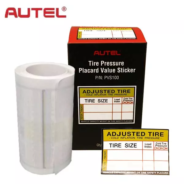 Autel - PVS100 - Placard Value Stickers (100 Stickers per Box)