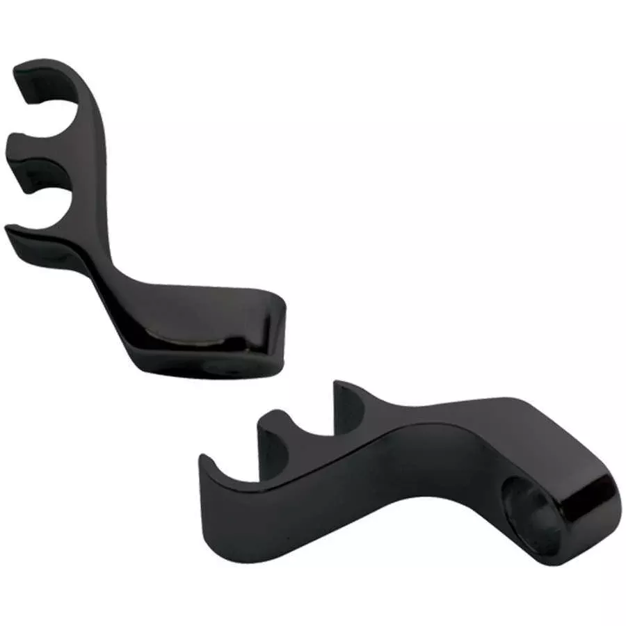 Billet Specialties - 2 Wire Separator Valve Cover Mount Black Pair