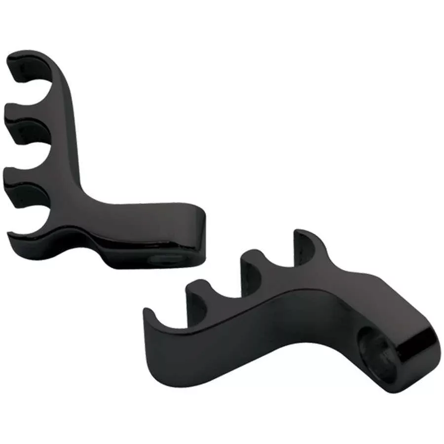Billet Specialties - 3 Wire Separator Valve Cover Mount Black Pair