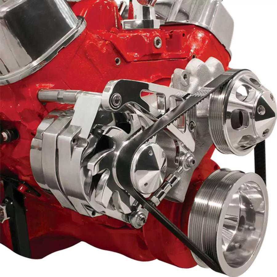 Billet Specialties - BBC Alt Bracket LWP Mid Mount Passenger Side