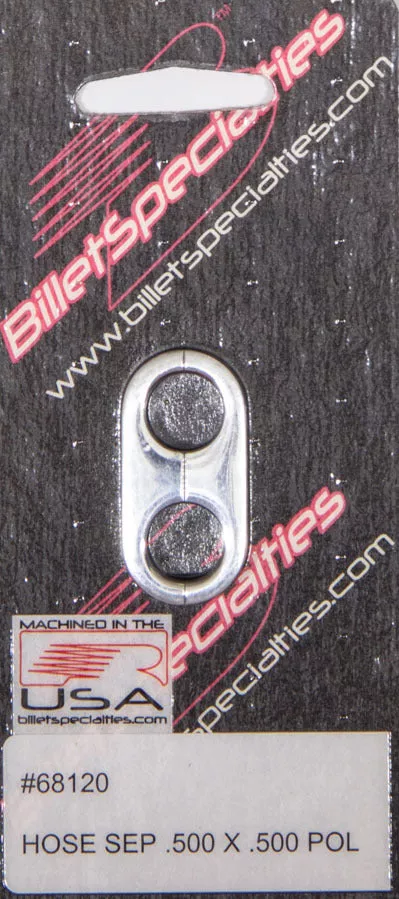 Billet Specialties - Hose Separator .500x.500 -Polished