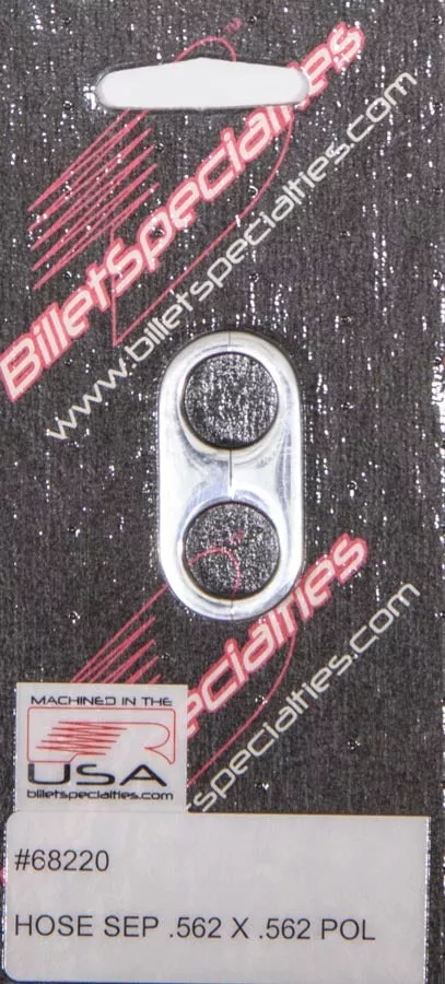 Billet Specialties - Hose Separator .562x.562 -Polished