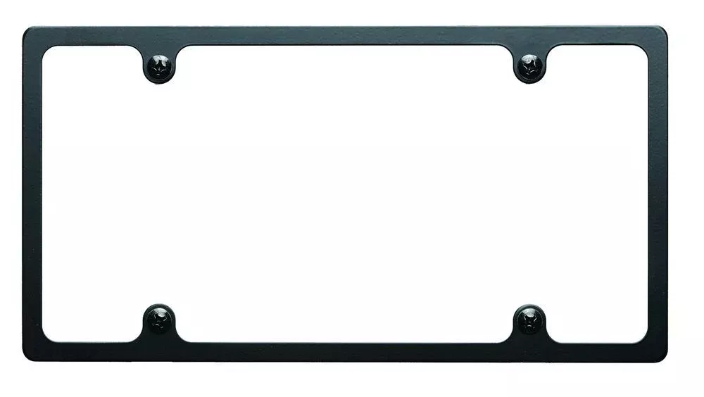 Billet Specialties - License Plate Frame Slim Line Black