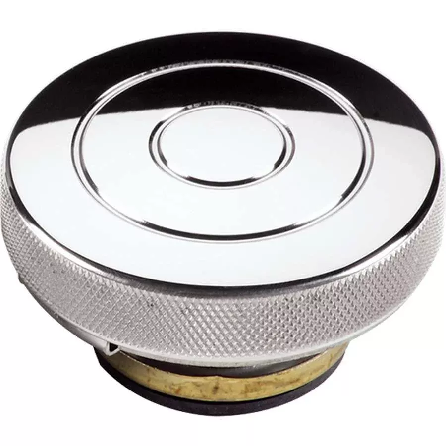 Billet Specialties - Polished Radiator Cap Circle Style 16lb.
