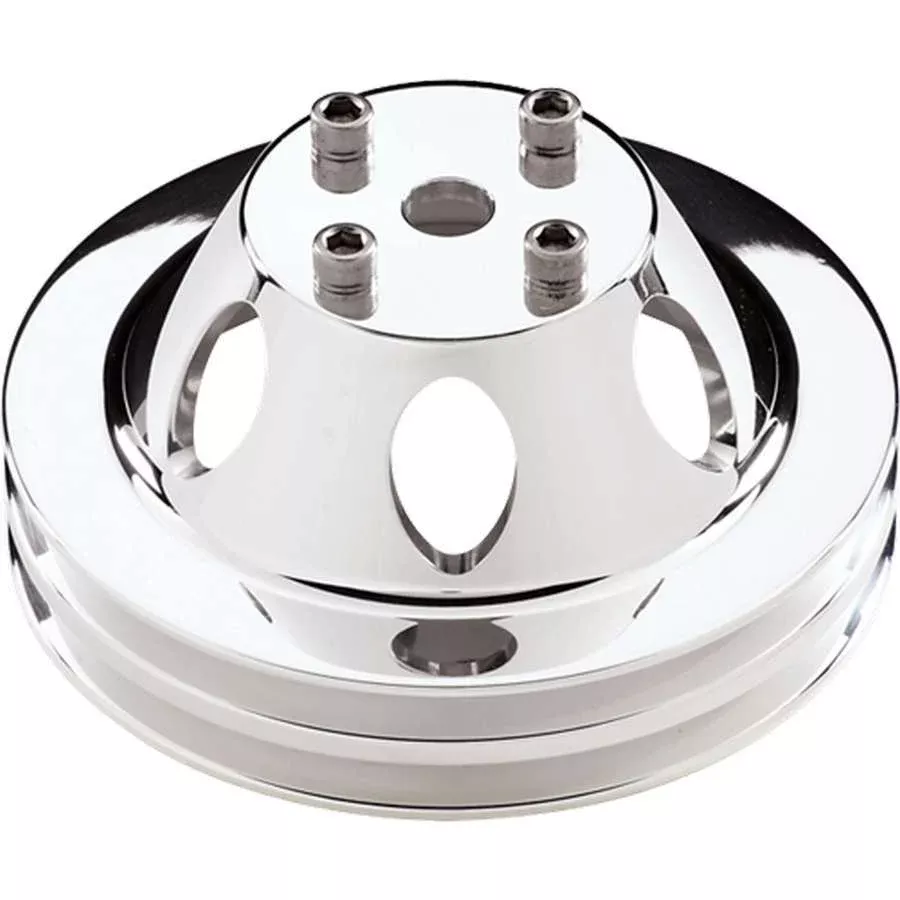 Billet Specialties - SBC/BBC 2 GRV WP Pulley For LWP Polished