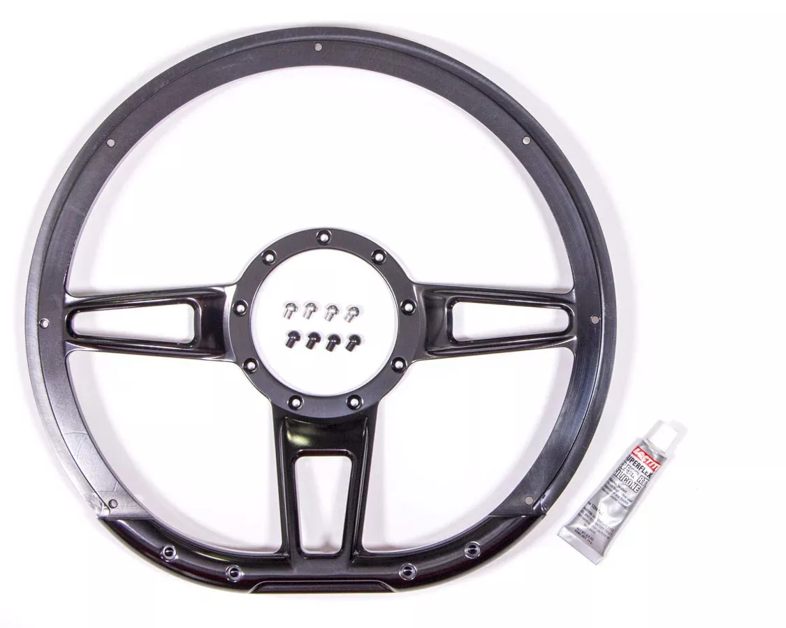 Billet Specialties - Steering Wheel Formula D-Shaped 14in Black