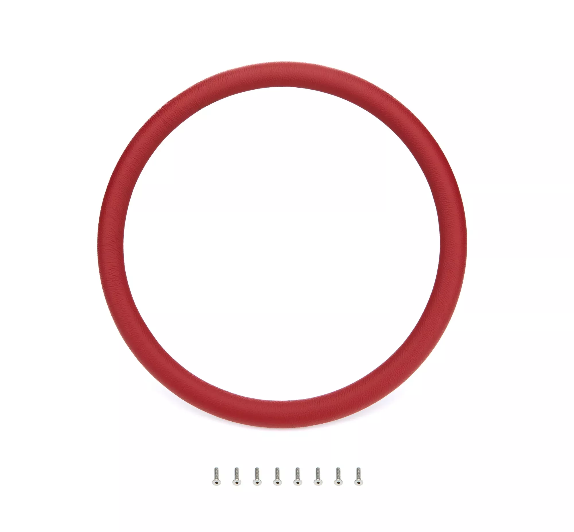 Billet Specialties - Steering Wheel Red Wrap Leather Half