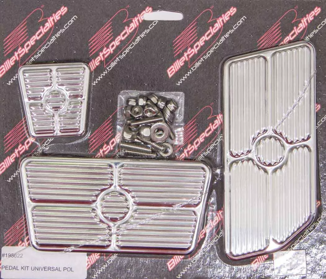 Billet Specialties - Universal Pedal Kits Grooved Polished