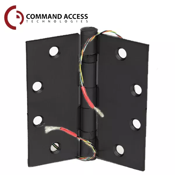 Command Access - Energy Transfer Swing Hinge -Steel Base - 4/26 Gauge - Black