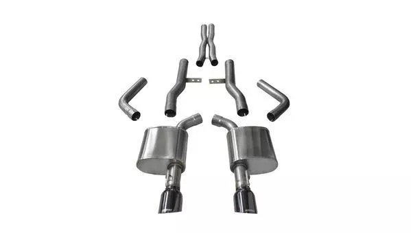 Corsa Performance - Exhaust Cat-Back - 2.76 in Dual Rear Exit