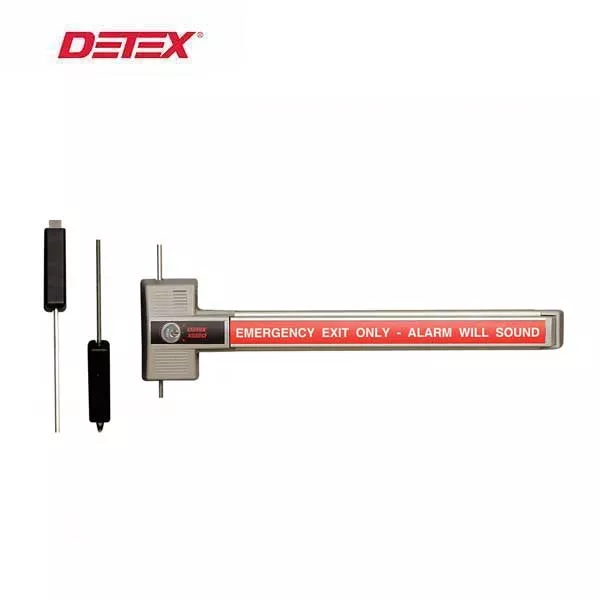 Detex - DTX-ECL-230X-TB - Exit Control Lock - 2 Point Alarmed Dead Bolt - Battery Alarmed - 9VDC
