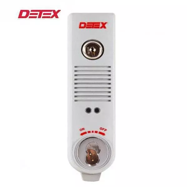 Detex - EAX-500 - Exit Alarm - Interchangeable Core - 7 Pin - 9VDC -Gray
