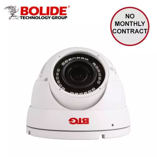 *Discontinued* Bolide - N1509 - IP / 5MP / Eyeball Camera / Fixed / 2.8mm Lens / IP66 / 20m IR / DC12V PoE / White Finish