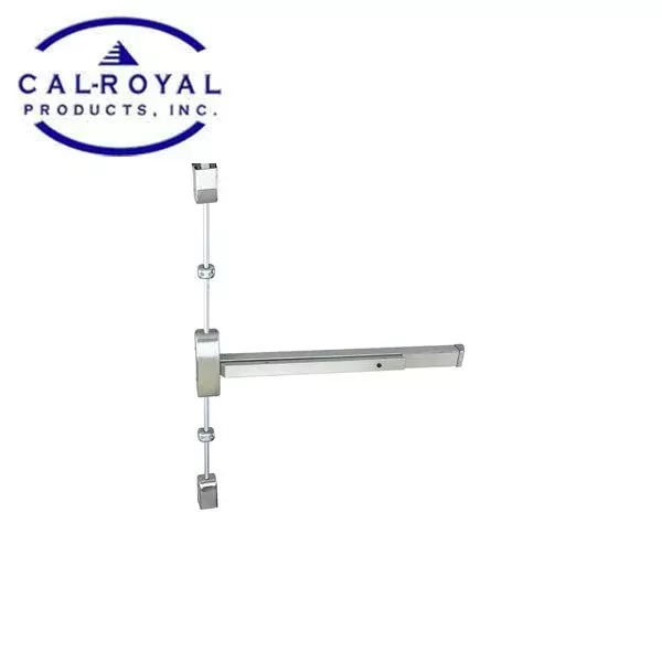 *Discontinued* Cal-Royal - A9860V3684 - Surface Vertical Rod Exit Device - Stainless Steel - Optional Fire Rating - Grade 1