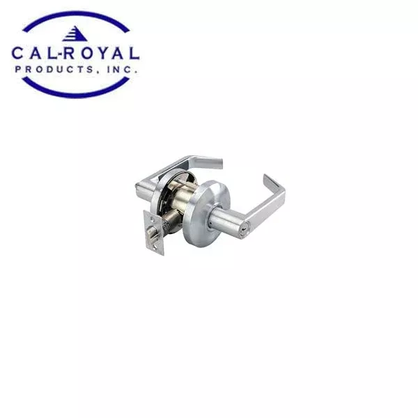 *Discontinued* Cal-Royal - CSL00 - Cylindrical Leverset - Satin Chrome - Optional Function - Fire Rated - Grade 2