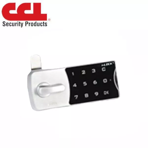 *Discontinued* CCL - E902RSS - I-Lock Electronic Cabinet / Cam Lock - Horizontal - Standard Mode - 10 Buttons - Silver