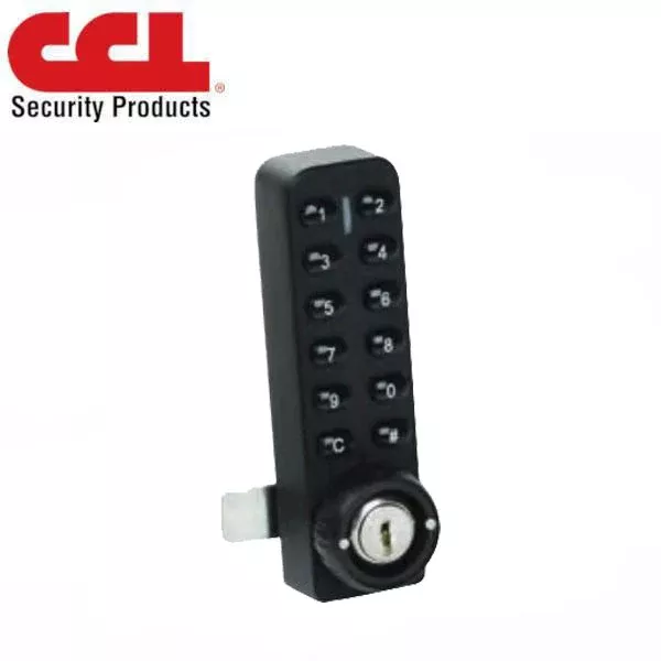 *Discontinued* CCL - E903VMB - I-Lock Electronic Cabinet / Cam Lock - Vertical - Multiple User Mode - 12 Buttons - Black