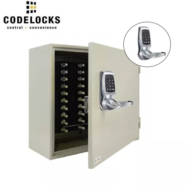 *Discontinued* CodeLocks - Key Control Hook Key Control Cabinet w/ CL4510 - Smart Lock - Tubular Latch - Passage Function - Remote Release - Netcode Technology - Optional Size