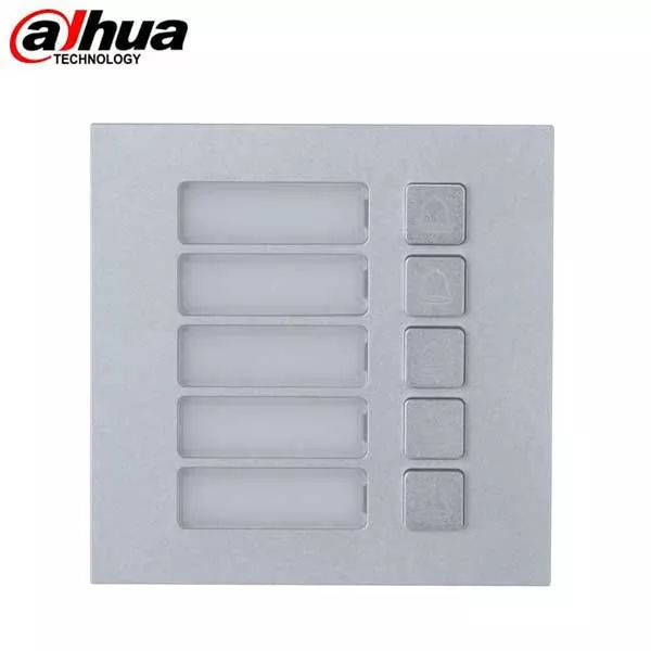 *Discontinued* Dahua / Intercom Modular Outdoor Station / Five-button module / DH-VTO4202F-MB5