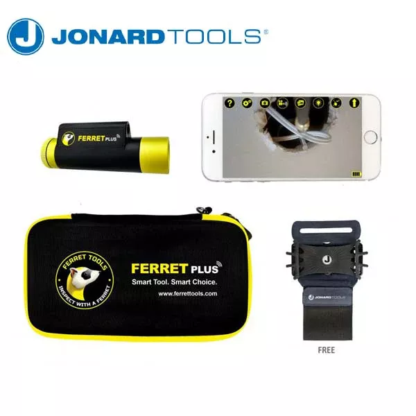 *Discontinued* Jonard Tools - Ferret Plus – Multipurpose Wireless Inspection Camera & Cable Pulling Tool
