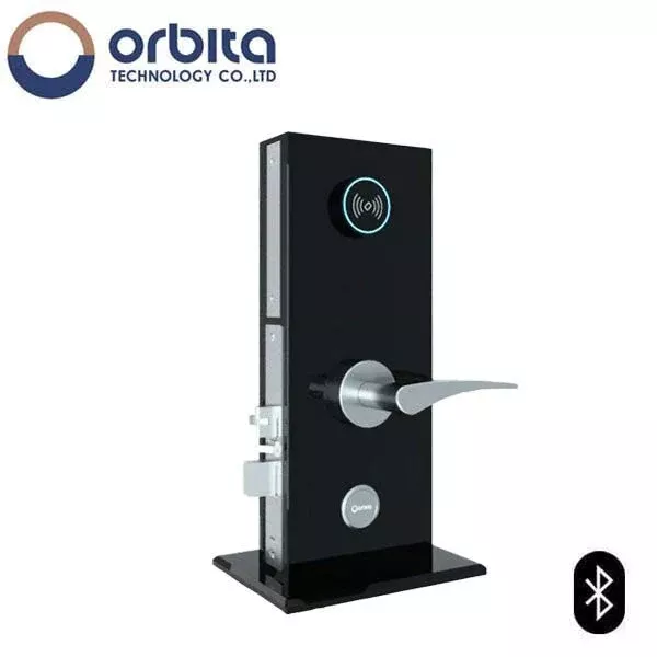 *Discontinued* Orbita - S3074SBT - Mortise Hotel Lock -SPLIT Design - Bluetooth & RFID - Optional Lever Style - 6 VDC - Optional Finish - Grade 2