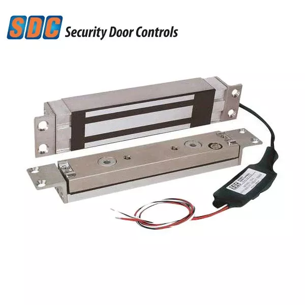 *Discontinued* SDC - 1565ITC - Concealed Electromagnetic Shear Lock - Surface Mount - 2700lbs. - 12/24VDC - Satin Aluminum - Grade 1