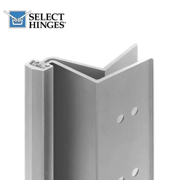 *Discontinued* Select Hinges - 41 - 95" -Swing Clear Geared Continuous Hinge - Clear Aluminum - Heavy Duty