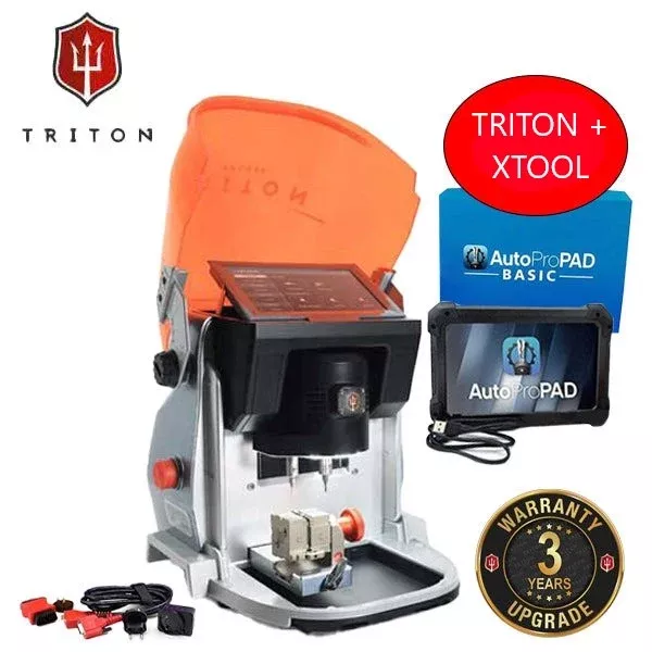 *Discontinued* Triton PLUS - Automatic Key Cutting Machine (Ultimate Edition) + AutoProPAD Basic Transponder Programmer