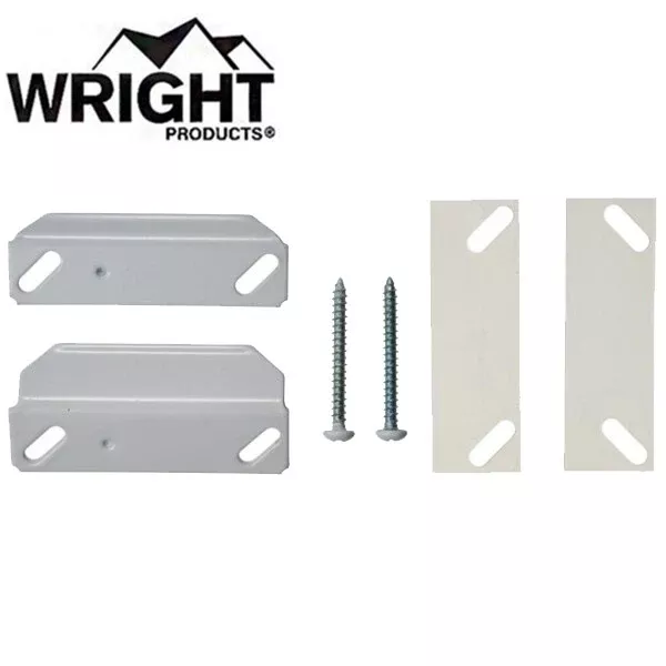 *Discontinued* Wright - V444STWH - Replacement Push Button Latch Strike - White