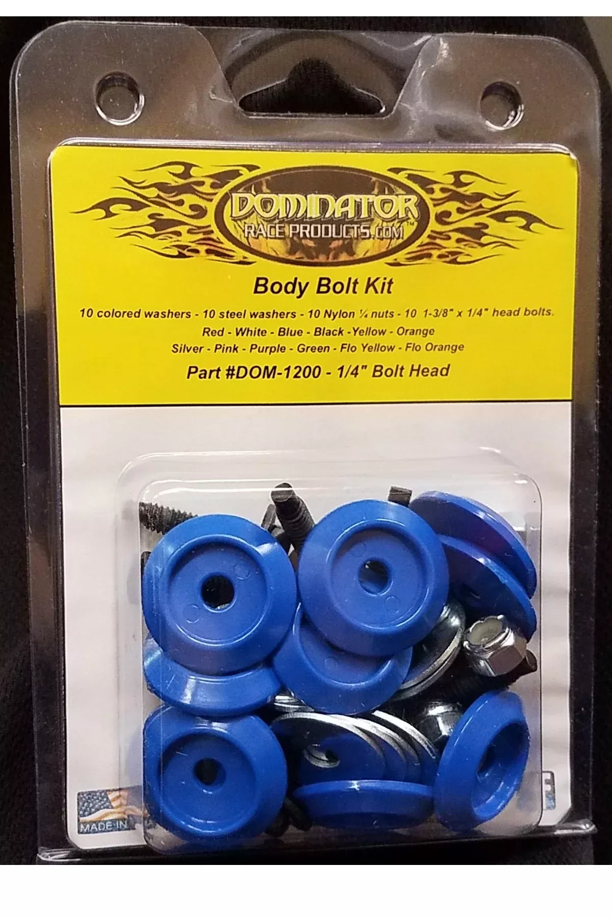 Dominator Race Body - Body Bolt Kit Blue Hex Head
