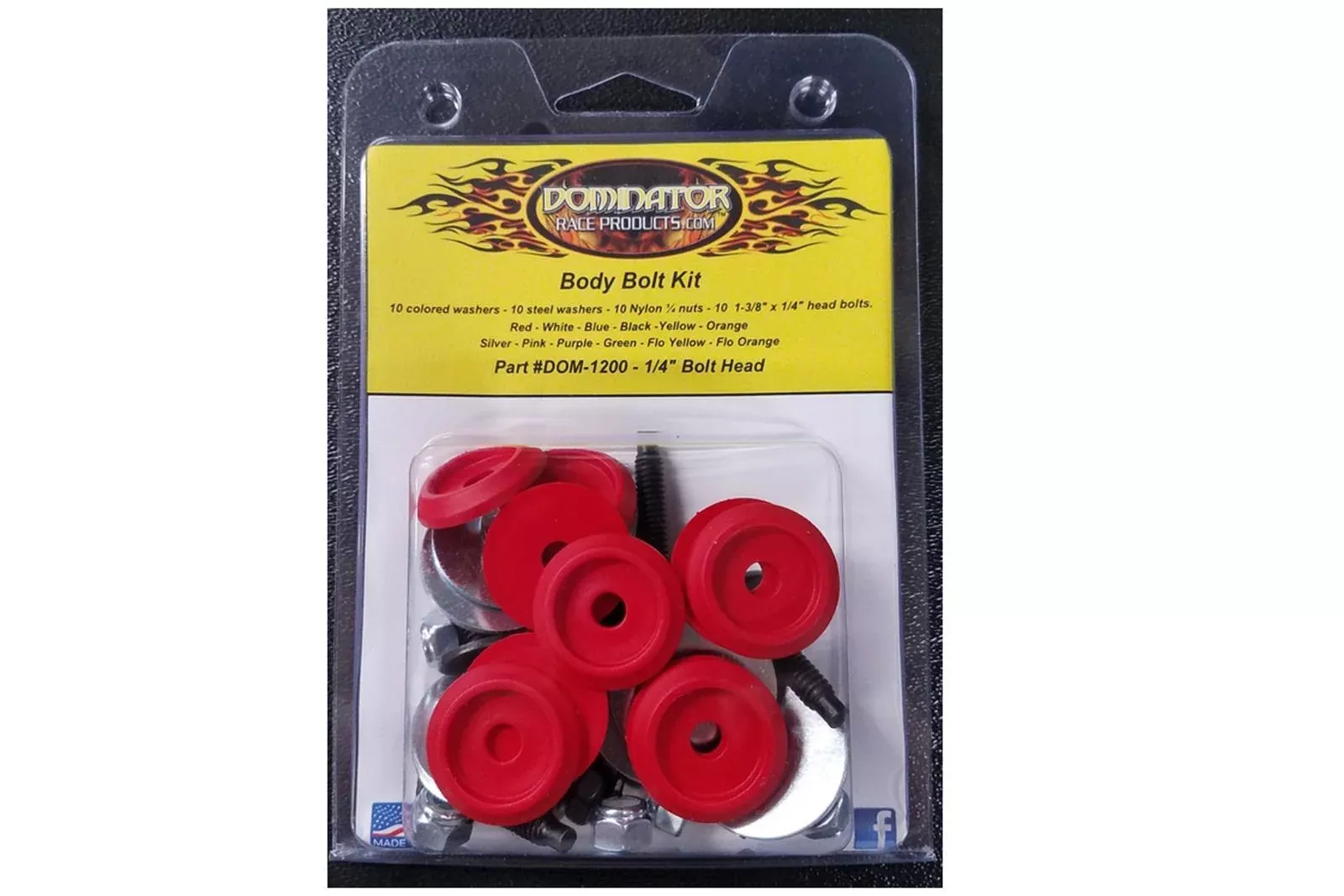 Dominator Race Body - Body Bolt Kit Red Hex Head