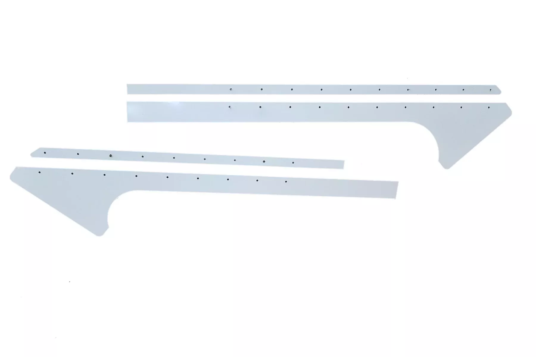 Dominator Race Body - Pillar Post Alum White Pair Late Model