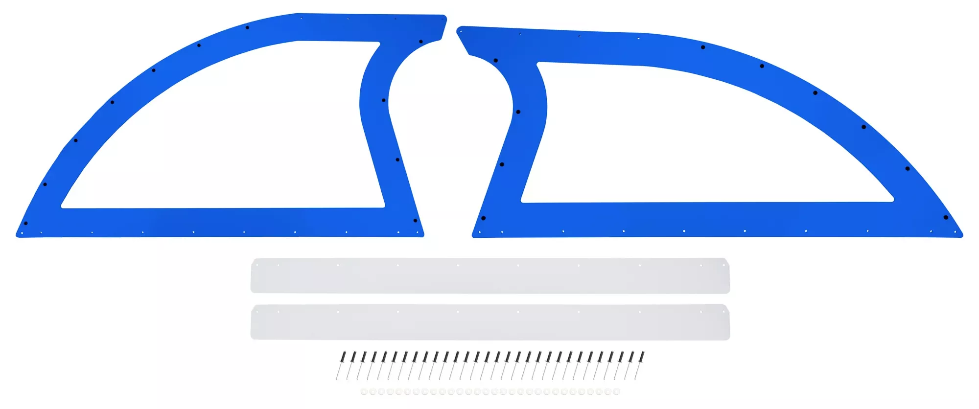 Dominator Race Body - Sail Panel Pair Late Model Blue