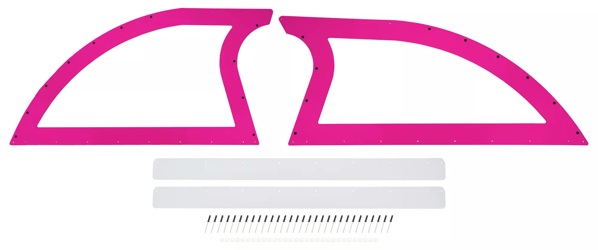 Dominator Race Body - Sail Panel Pair Late Model Pink