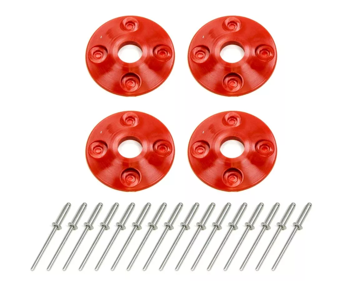 Dominator Race Body - Scuff Plate Plastic 4pk Red