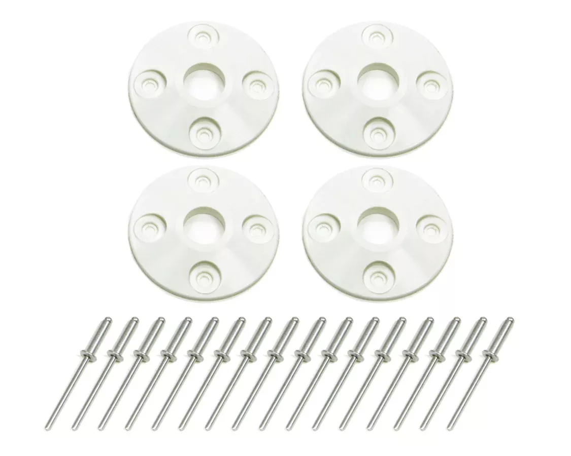 Dominator Race Body - Scuff Plate Plastic 4pk White