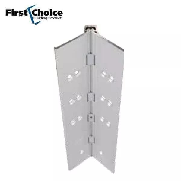 First Choice - Fully Concealed Continuous Hinges - Optional Sizing - 3/32" inset - Aluminum Finish