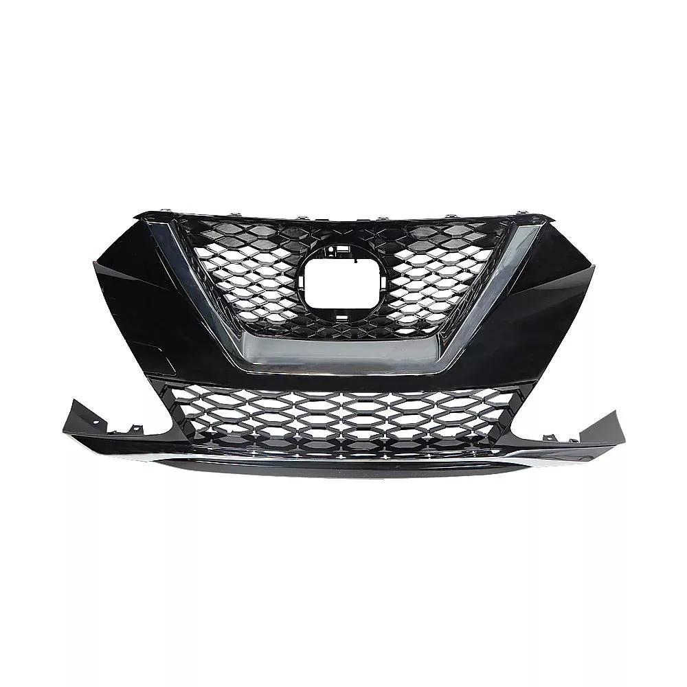 Front Bumper Upper Grille with Chrome Grill Trim Assembly Replacement for Maxima 2019 2020 2021 Replacement for NI1200299