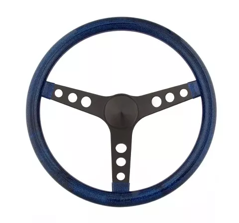 Grant - Steering Wheel Mtl Flake Blue/Spoke Blk 13.5