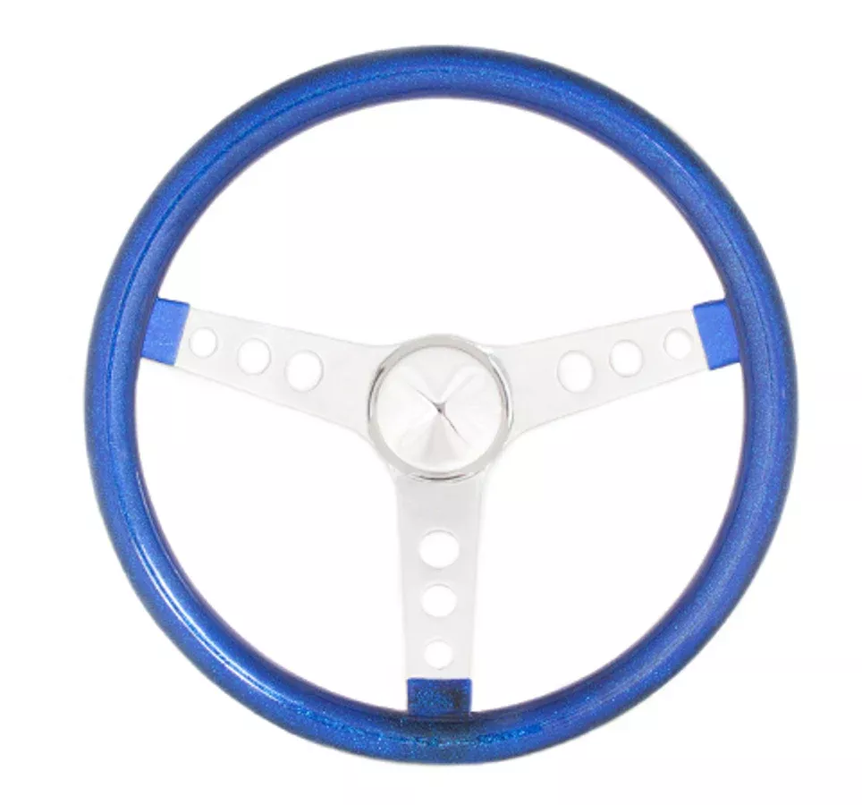 Grant - Steering Wheel Mtl Flake Blue/Spoke Chrm 13.5