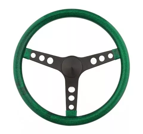 Grant - Steering Wheel Mtl Flake Green/Spoke Blk 15
