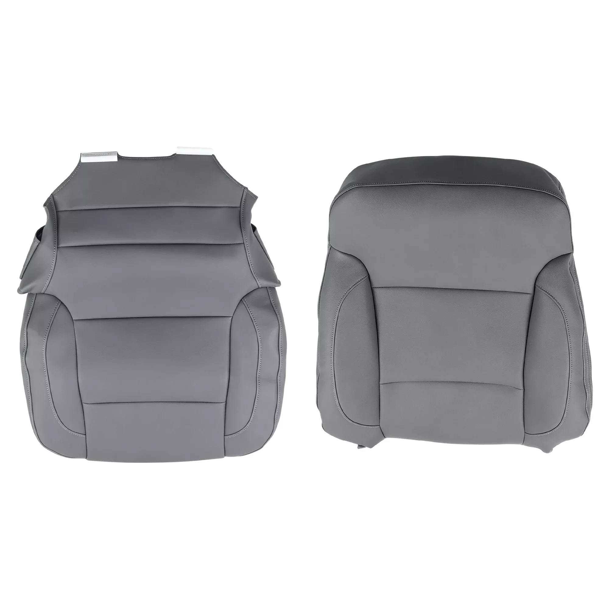 Gray Bottom and Top Seat Cover Replacement for Silverado 2014-2019