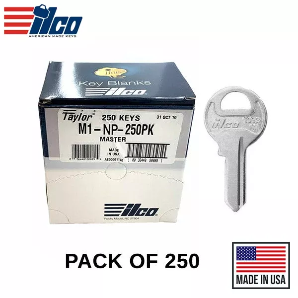 Ilco - 1092-M1 MASTERLOCK Key Blank - 250 Pack