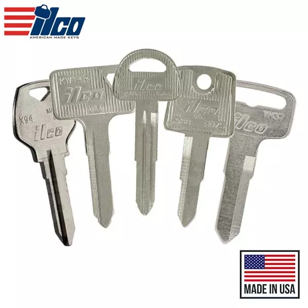 Ilco - Motorcycle Keys Assortment - Metal Head Keys(Bundle of 310)
